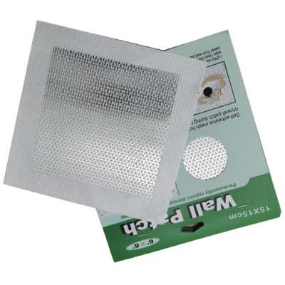 DRYWALL CEILING WALL REPAIR PATCH 6" x 6" SELF-ADHESIVE PERF ALUMINUM MESH